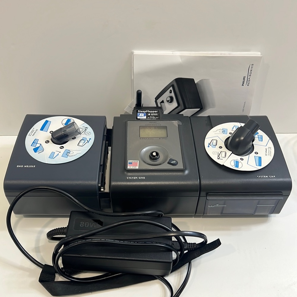 Philips system one bipap machine with heated humidifier